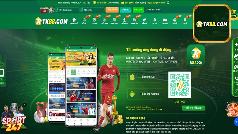 Các điểm nổi bật của app Tk88